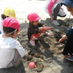 本園のお友だちと一緒に。